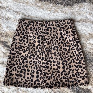 Animal print skirt